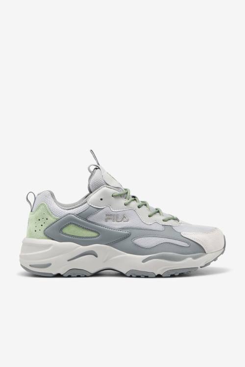 Grey / Green Men\'s Fila Ray Tracer Sneakers | Fila615KQ