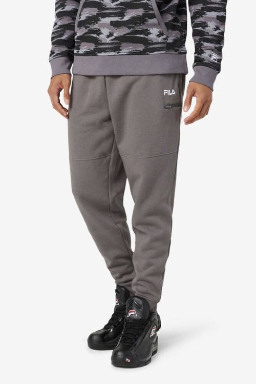 Grey Men's Fila Canadice Jogger Pants | Fila957KZ