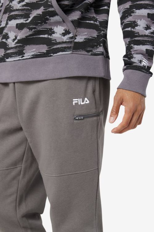 Grey Men's Fila Canadice Jogger Pants | Fila957KZ