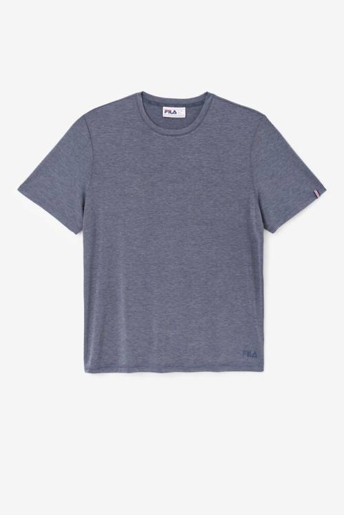 Grey Men\'s Fila Commuter Tee T Shirts | Fila081YR