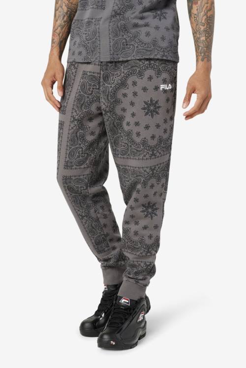 Grey Men's Fila Hemlock Jogger Pants | Fila084LC