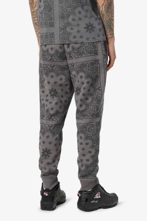 Grey Men's Fila Hemlock Jogger Pants | Fila084LC