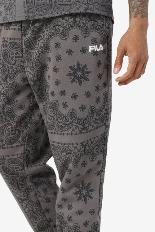 Grey Men's Fila Hemlock Jogger Pants | Fila084LC