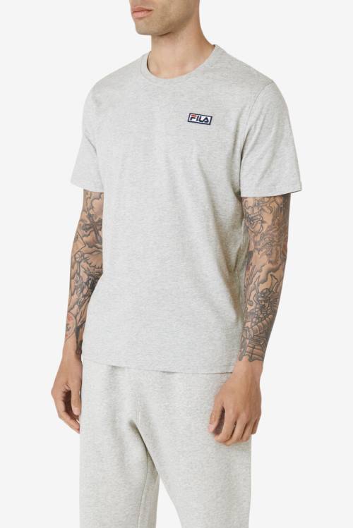 Grey Men's Fila Skylar Tee T Shirts | Fila065YM