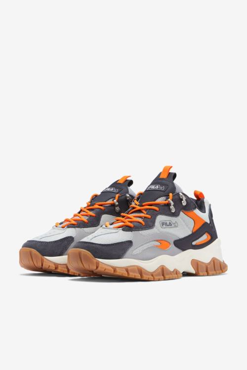 Grey / Orange Men's Fila Ray Tracer Tr 2 Sneakers | Fila416XK