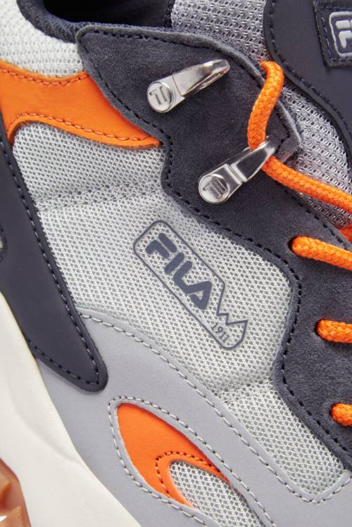 Grey / Orange Men's Fila Ray Tracer Tr 2 Sneakers | Fila416XK