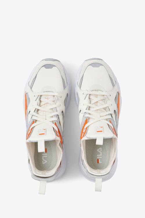 Grey / Orange Women's Fila Hallasan Sneakers | Fila014VW