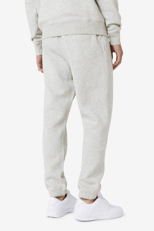 Grey / White Men's Fila Garin Jogger Pants | Fila481EP