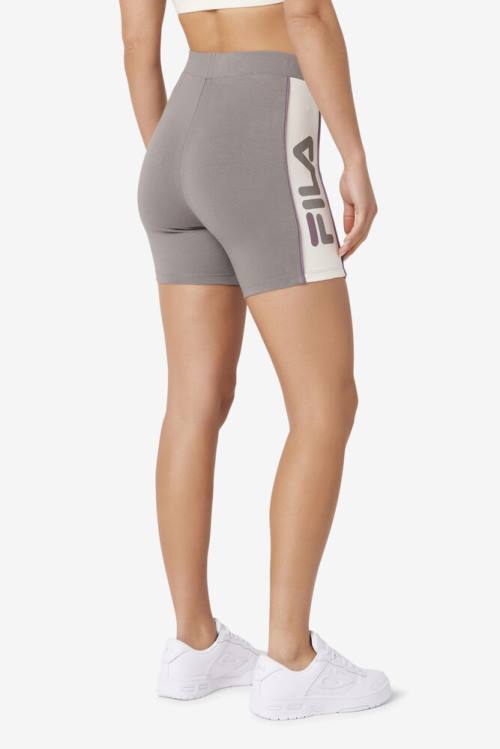 Grey Women's Fila Davina Bike Shorts | Fila178VJ