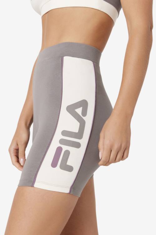 Grey Women's Fila Davina Bike Shorts | Fila178VJ