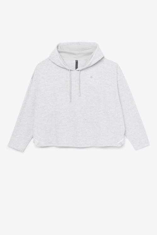 Grey Women\'s Fila Fi-lux Cropped Hoodie | Fila084DF