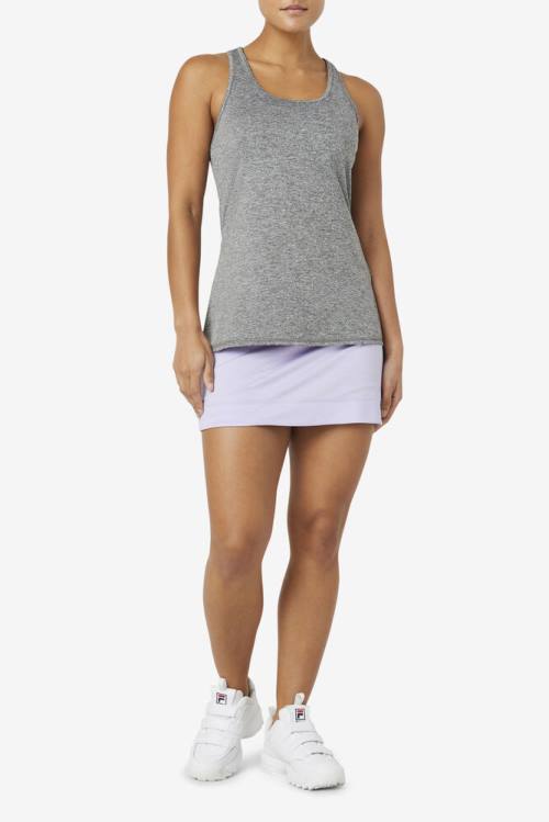 Grey Women's Fila Pickleball Racerback Tank Sports Tops | Fila196GP