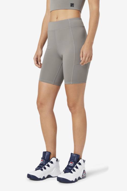 Grey Women's Fila Tiana Bike Shorts | Fila196QB