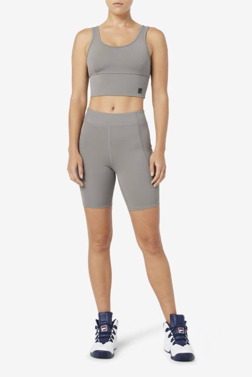 Grey Women's Fila Tiana Bike Shorts | Fila196QB