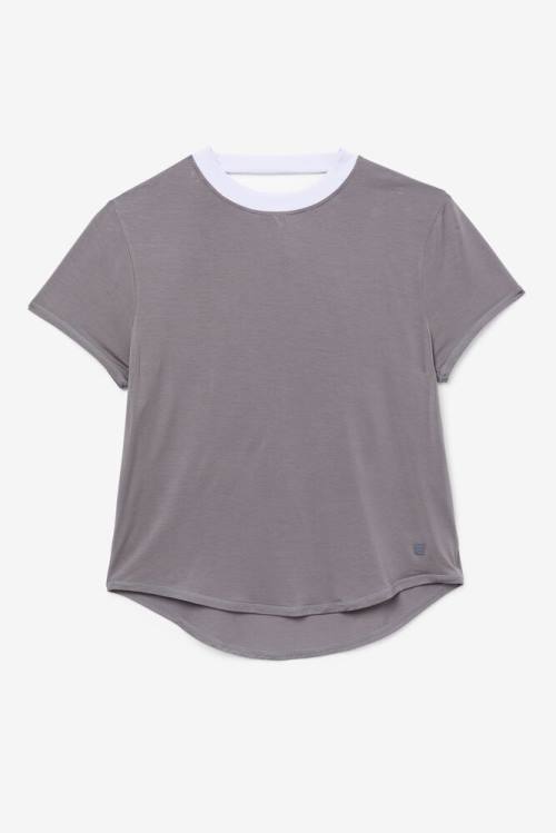 Lavender Blue Women\'s Fila Fi-lux Sleeve Top T Shirts | Fila285VF