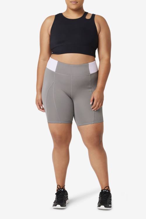 Lavender Blue Women's Fila Forza 8' Texture Bike Shorts | Fila364IA