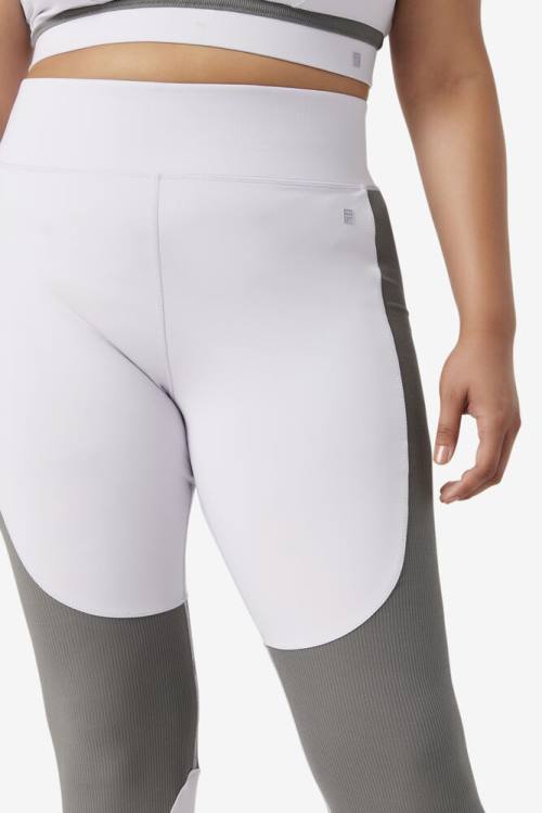 Lavender Blue Women's Fila Forza Textured Long Leggings | Fila397MR