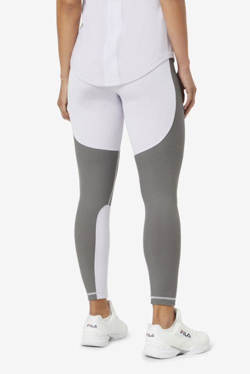 Lavender Blue Women's Fila Forza Textured Long Leggings | Fila563FH