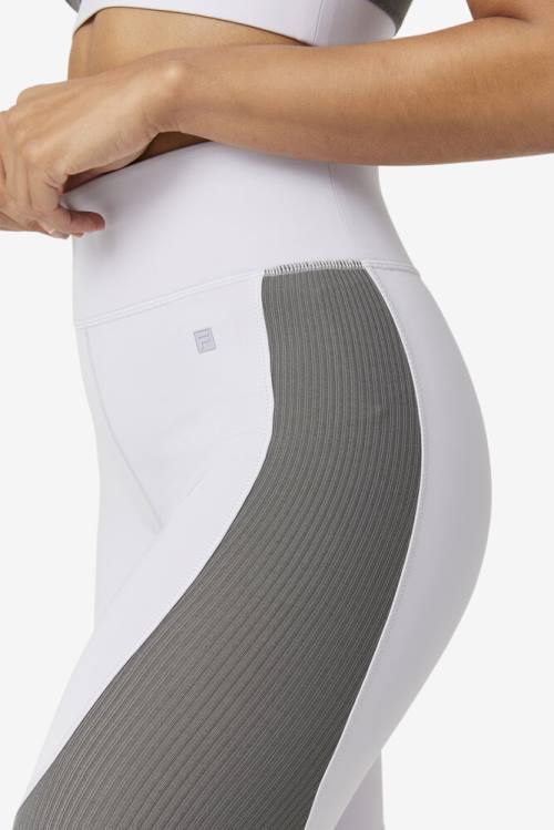 Lavender Blue Women's Fila Forza Textured Long Leggings | Fila563FH