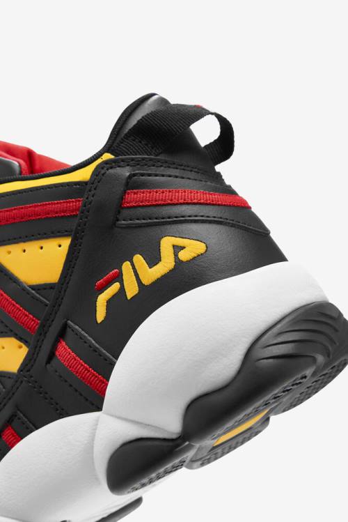 Lemon / Black / Red Men's Fila Stackhouse Spaghetti Sneakers | Fila615PX