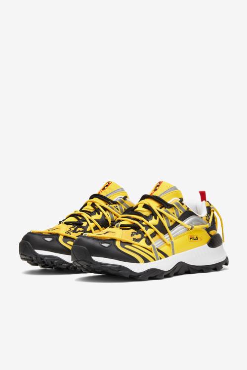 Lemon / Black / White Men's Fila Expeditioner Sneakers | Fila285NU