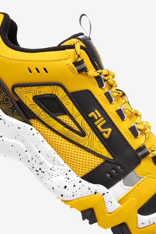 Lemon / Black / White Men's Fila Oakmont TR Sneakers | Fila631GN