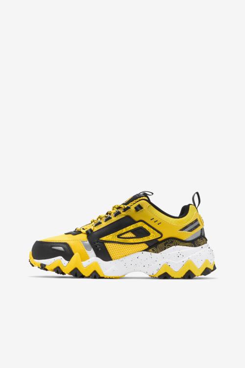 Lemon / Black / White Women's Fila Oakmont TR Sneakers | Fila745KP