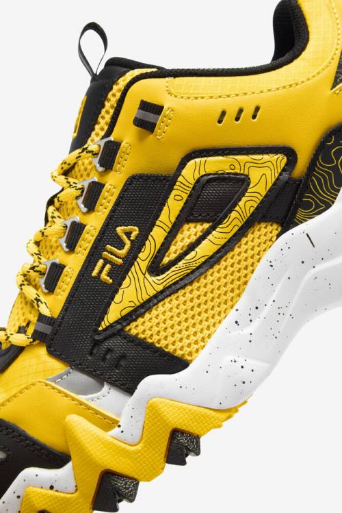 Lemon / Black / White Women's Fila Oakmont TR Sneakers | Fila745KP