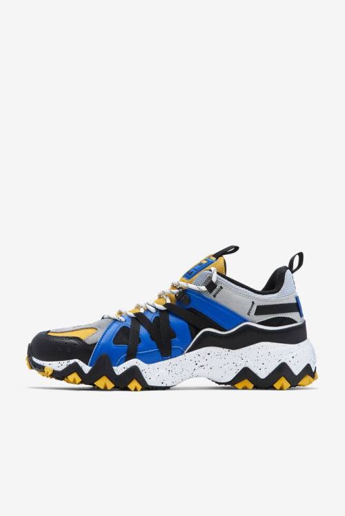 Lemon / Blue Men's Fila Excursion Sneakers | Fila508RV