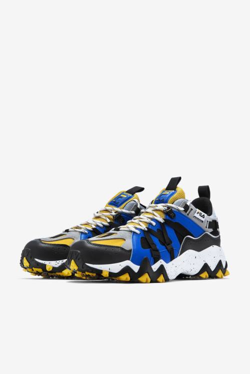 Lemon / Blue Men's Fila Excursion Sneakers | Fila508RV