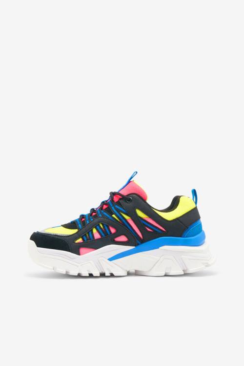 Lemon / Pink / Royal Blue Women's Fila Vitalize Sneakers | Fila975FS