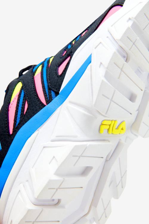 Lemon / Pink / Royal Blue Women's Fila Vitalize Sneakers | Fila975FS