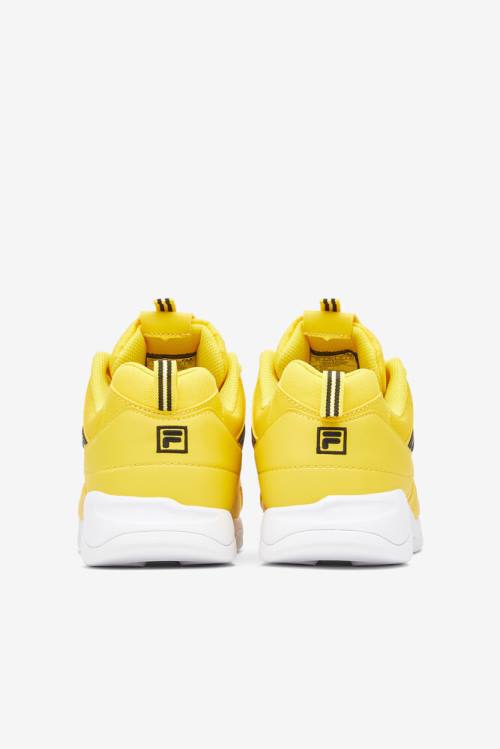 Lemon / White / Black Men's Fila Ray Repeat Sneakers | Fila147LR