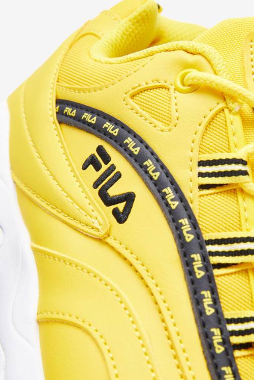 Lemon / White / Black Men's Fila Ray Repeat Sneakers | Fila147LR