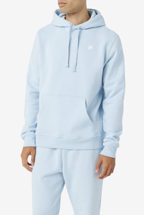 Light Blue Men's Fila Godfrey Hoodie | Fila792GW