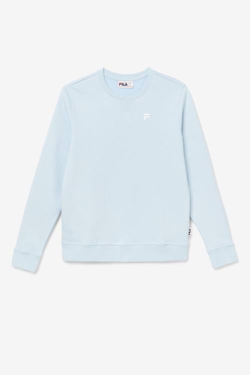 Light Blue Men\'s Fila Kieve Sweatshirts | Fila735MR