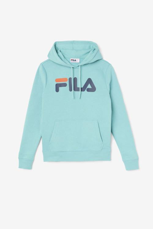 Light Blue / Navy Women\'s Fila Lucy Hoodie | Fila705KN