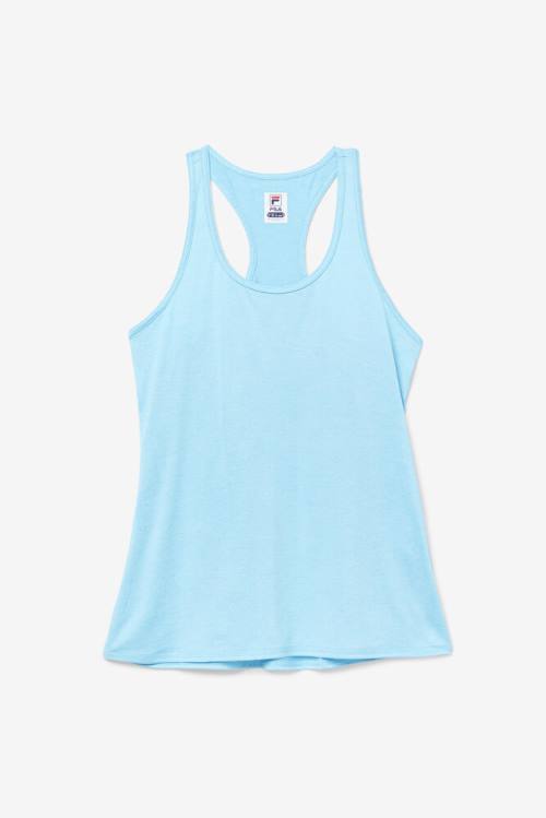 Light Blue Women\'s Fila Pickleball Racerback Tank Sports Tops | Fila365KD