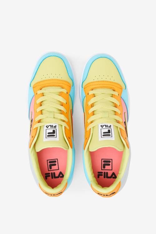 Light Green / Blue / Orange Women's Fila Wx-110 Sneakers | Fila846BM