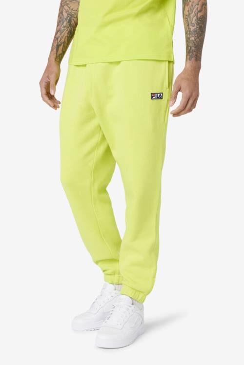 Light Green Men's Fila Garin Jogger Pants | Fila573WQ