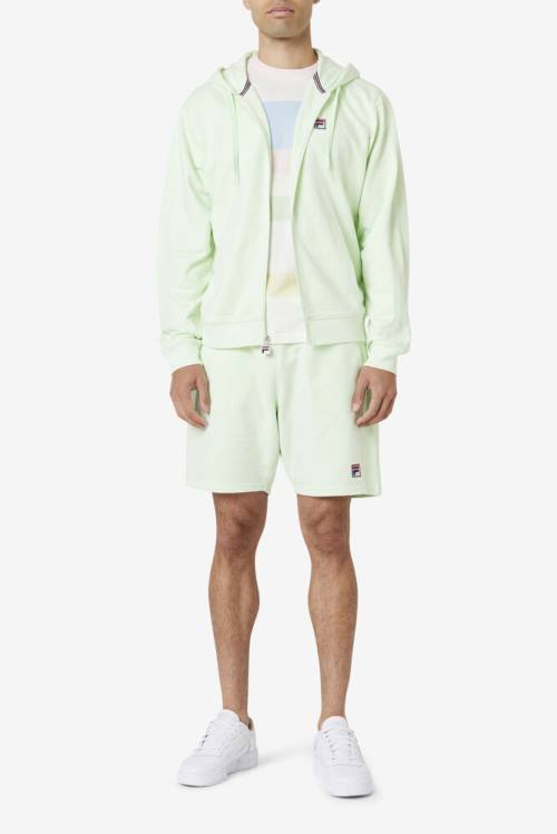 Light Green Men's Fila Joey Full Zip Hoodie | Fila621HK