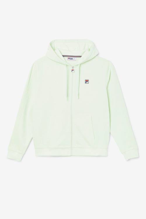 Light Green Men\'s Fila Joey Full Zip Hoodie | Fila621HK