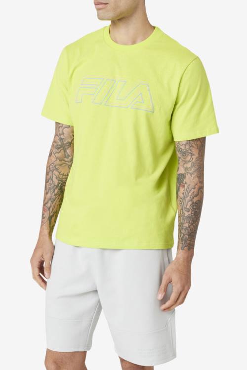 Light Green Men's Fila Lakosa Tee T Shirts | Fila538ZL