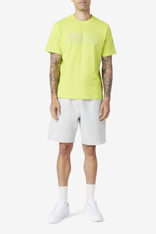 Light Green Men's Fila Lakosa Tee T Shirts | Fila538ZL