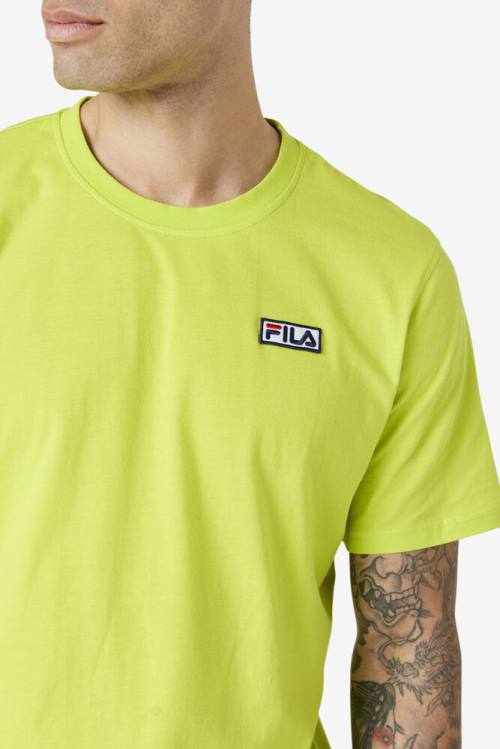 Light Green Men's Fila Skylar Tee T Shirts | Fila794UQ