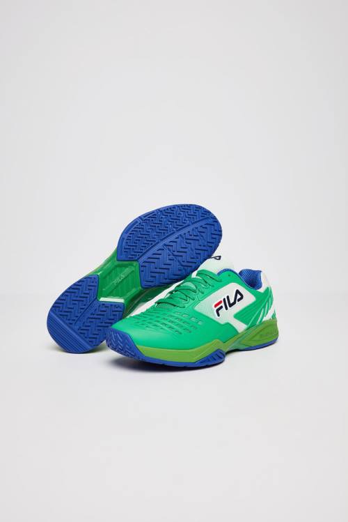 Light Green / White / Navy Men\'s Fila Axilus 2 Energized Tennis Shoes | Fila845NQ