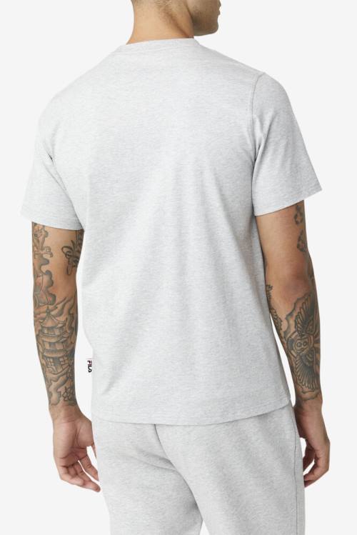 Light Grey Men's Fila Derion Tee T Shirts | Fila401RM