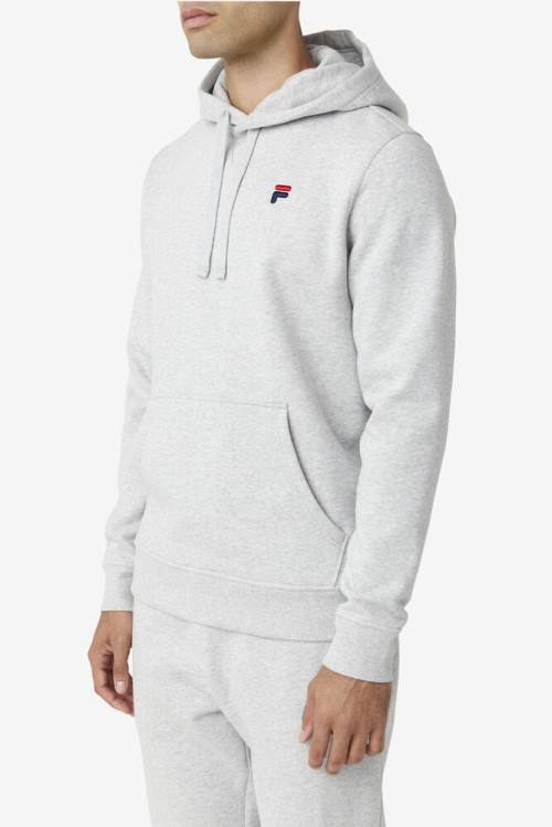 Light Grey Men's Fila Godfrey Hoodie | Fila172YQ