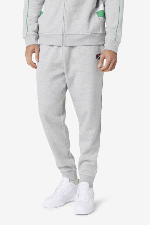 Light Grey / White Men's Fila Townes Jogger Pants | Fila568TG