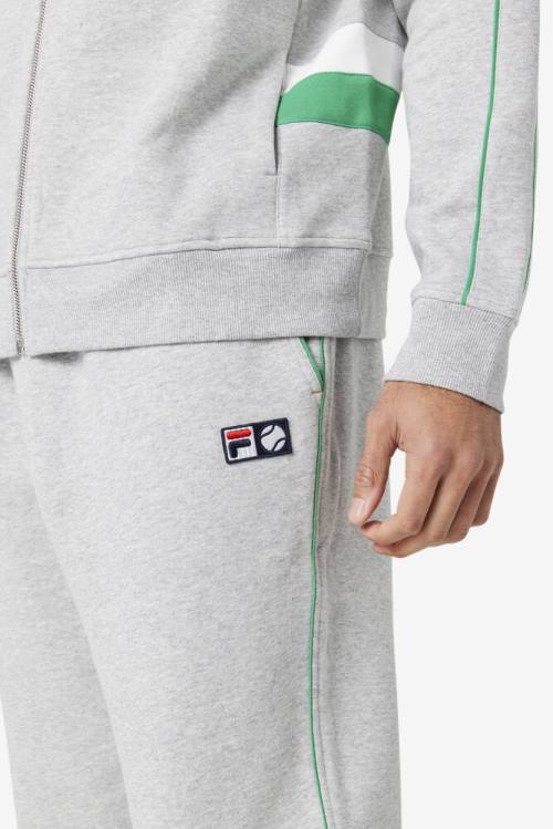 Light Grey / White Men's Fila Townes Jogger Pants | Fila568TG